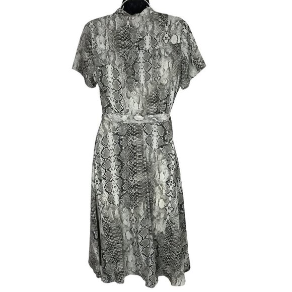 NANETTE Lepore Snakeskin Print Short Sleeved Dress Size 6 - Picture 5 of 7